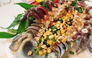 Bọ biển nướng mỡ hành thơm ngon
