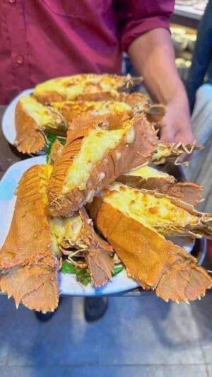 Tôm mũ ni nướng phô mai
