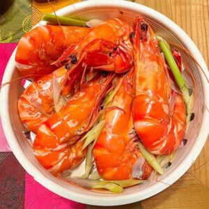 Tôm sú hấp sả tươi ngon